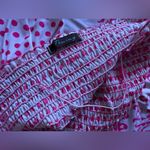 Polka Dot Strapless Dress Tinving white with pink mini dress size 2 Red Photo 8