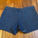 Banana Republic Women's Hampton Fit Dark Blue Chambray Shorts Size 28/6 Photo 0
