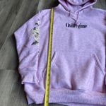 Civil Regime Baby Pink Leopard Print‎ White Roses Hoodie Sz L Thick Chunky Cozy Size L Photo 3