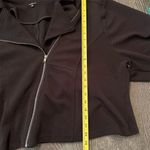 Torrid  Women's Black Knit Moto Jacket Size 6 Full Zip Short Motorcycle Style Photo 8