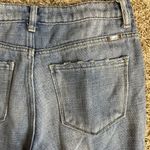 KanCan Jeans Women Size 7/27 Blue Light Wash High‎ Rise Straight Stretch Raw Hem Photo 5