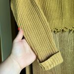 Moon and Madison rust sweater cropped raw hem size small Orange Photo 3