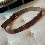 Fossil  Genuine Brown Leather Patchwork Belt BT2844-200 Size Large Photo 5