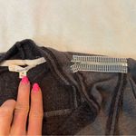 Mystree  Long Sleeve Wrap Drape Sweater Top Shirt Solid Gray Medium Casual Photo 12