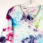 Krazy Kat Krazy‎ Kat Medium Top Handmade Tie Dye Butterfly Beauty Sequins Pink Blue 1291 Photo 2