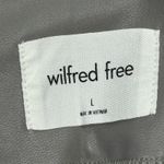 Wilfred NWOT Free Daria "Un Real" Faux Leather Leggings High Waisted Gray Large Photo 4