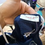 Sarah La NWT  Navy Blue Nautical Sailor Open Back Dress Photo 3