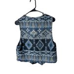 Contempo Vintage  Woven Aztec Western Southwestern Vest Size Medium Photo 6