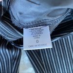 New York & Company Pinstriped Skinny Crop Pant Black Size 0P Photo 4