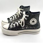 Converse Chuck Taylor All Star Lift Platform Glitter Womens Black 8.5 Photo 0