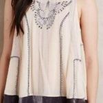 Anthropologie Velvet beaded Art Deco Tank Top Photo 0