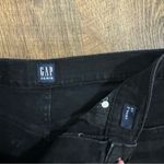 Gap Womens Black Denim Jean Shorts Sz 27 Whiskering 3” Inseam High Rise Photo 4