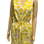 BeachLunchLounge Orange Lemon Fruit Print Pullover Shirt Dress Size Medium Photo 2