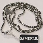 SAMUEL B Sterling Silver 925 Oxidized Popcorn Necklace 24 inches 3mm NWT Photo 5