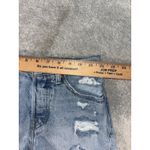 Levi's Premium Shorts Womens 24 Blue Denim Wedgie Short Big E Distressed 24x3 Photo 7