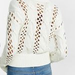 EXPRESS Crochet Cable Knit Mock Neck Sweater Photo 1