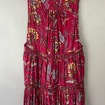 Free People  Purple Haze Tunic Top Hummingbird Print women’s medium fall Photo 2