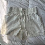 Indigo Rein Women's White Linen Blend Shorts With Pockets Size S Photo 2