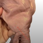 Mac Duggal Ieena High Low Ruffle Cutout Gown Rose Gold Iridescent 4 Photo 8