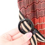 Nanette Lepore  Striped 100% Cotton Knit Ruffled Belted Mini Dress Size M Photo 4