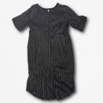 Lip service VTG Size 18  Y2K Industrial Pinstripe Buckle Mini Dress Photo 1