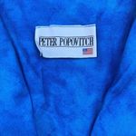 Vintage Peter Popovitch blue lightweight blazer sailboats size Medium/large Photo 2
