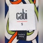 CAbi  Women’s Size S Armour Blue Heart Shirt Dress #5370 Sleeveless Button Down Photo 7