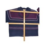 Christopher & Banks Striped 100% Wool Sweater Women's Size L Shoulder Pads Retro Photo 6