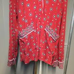 Vera Wang  // SIMPLY VERA Red Button Up Sleep Shirt XL Photo 2