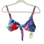 Raisins Bright Idea Love Abstract Print Bikini Set, M (top)/L (bottom) Blue Size undefined Photo 0