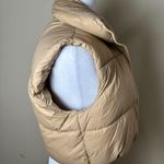 AMAZON Crop Vest Lightweight Sleeveless Warm Outerwear Puffer Vest Size Small Tan Photo 5