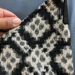 Gold Coast Black Off White Hobo Shoulder Purse Handbag Tapestry Snap Closure EUC Photo 1