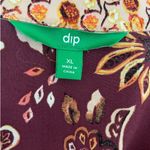 Dip Brand Women Tunic Top XL Maroon Babydoll Floral Boho Festival‎ Peasant Red Photo 1