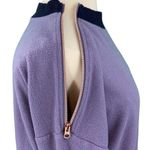 Xersion Purple Zip Shoulder Knit Sweater Photo 5
