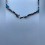 Vintage Boho Tribal Medallion Pendant Necklace Carnelian Turquoise Multistone Blue Photo 15