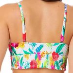 NWT Salt & Cove Retro Hibiscus Smocked Cami Bikini top White Size M Photo 1