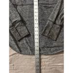 Athleta  Women's Sweatshirt Hoodie  Gray Full Zip Thumb Hole‎ Size Small Photo 6