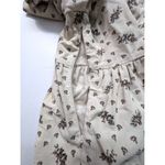 ByTiMo Cottagecore Top Ditsy Floral Milkmaid Square Neckline Peplum M NWT Brown Size M Photo 7