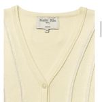 Matin Kim CUT LINE SLIM CARDIGAN IN LIME Size Medium NWT Photo 6