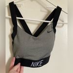 Nike  Gray & Black Pro Indy Logo Bra Photo 1