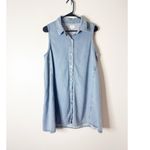 Z Supply  NEW LIGHT DENIM MINI DRESS Large Photo 2