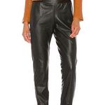 Commando  black faux leather joggers Photo 0