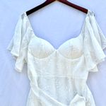 Selfie Leslie | NWT XL APHRODITE MOLDED BUST ANGEL SLEEVE WRAP DRESS EMBROIDERED Photo 6