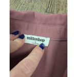 Mittoshop  Airflow Short Bubble Sleeve Button Down Shirt Dark Mauve Size Large Photo 1