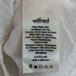 Aritzia  Wilfred Palm Leaf Frayed Sheer Peasant Long Sleeve Blouse Top White XS Photo 8