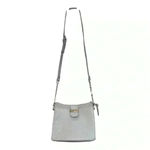 Kenneth Cole Reaction Crossbody purse. Gray, pre-loved Zip Photo 1