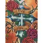 Sena Christian Women's Long Sleeve Top Size S Multicolor Roses Photo 5