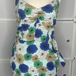 Solemio  Blue Floral Dress Size Small Photo 0