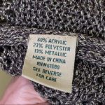525 America Brown Gold Metallic Crochet Sweater Size Medium Photo 6