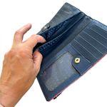 Kate Spade Berber Stripe Stacy Bifold Wallet Pink Multi Colored Photo 8